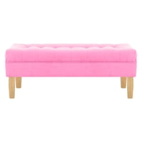 Bodevir - Banqueta Wood 2C Felpa 05 Rosado