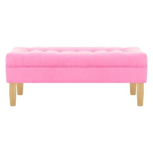 Bodevir - Banqueta Wood 2C Felpa 05 Rosado