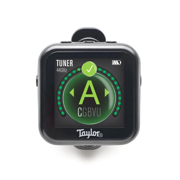 Sintonizador con clip Taylor Beacon Digital con linterna, color negro