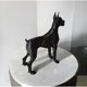 thumbnail image 3 of Escultura gran danés geométrico negro, 3 of 3