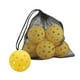 thumbnail image 3 of 6 Pelotas De Pickleball De 74 Mm Con Bolsa De Malla Para Canchas De Tenis/madera/hormigón Amarillo, 3 of 3