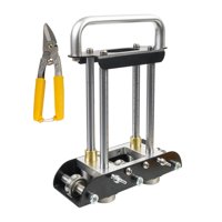 Ioensy - Dobladora De Rodillos Para Bordes De Chapa De Metal, Portátil, Para Hacer Bordes Plegables, Jardín, Granja, Negro