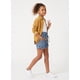 thumbnail image 3 of Short Jeans Niña Paperbag Cintura Elasticada Denim Con Lazo, 3 of 3