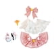 thumbnail image 1 of 5x Vestido De Muñeca De Moda Con Lazo, Horquilla, Zapatos De Caña Para Muñecas De 15 Cm, Muñecas Niña, 1 of 3