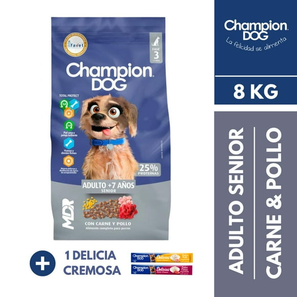 Champion dog Senior Carne 8kg