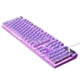 thumbnail image 1 of mecánico para juegos con cable Efectos de iluminación LED USB Cómodos controles multimedia Respuesta rápida 104 teclas para PC Computadora de Violeta, 1 of 5