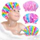 thumbnail image 1 of Gorro de baño reutilizable OlyPegic para niñas con unicornio, 3 piezas, 1 of 4