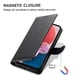 thumbnail image 3 of Funda para FOXDOCK Samsung Galaxy A15– Cuero Premium, 3 ranuras para tarjetas, Protección contra impactos, 3 of 5