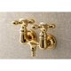 thumbnail image 2 of Grifo de bañera de montaje en pared Kingston Brass Aqua Vintage de latón pulido, 2 of 4