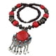 thumbnail image 1 of Collar Bohemio Encantos Regalos Decoración Larga Vacaciones Para Mujer Rojo, 1 of 2