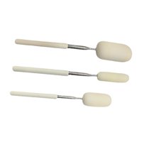 Magideal - Varillas De Esponja Telescópicas, Accesorios De Varillas De Esponja, Se Extiende Hasta 70Cm, Eliminación De Agua, Herramientas De Modelado De Cerámica Blanco