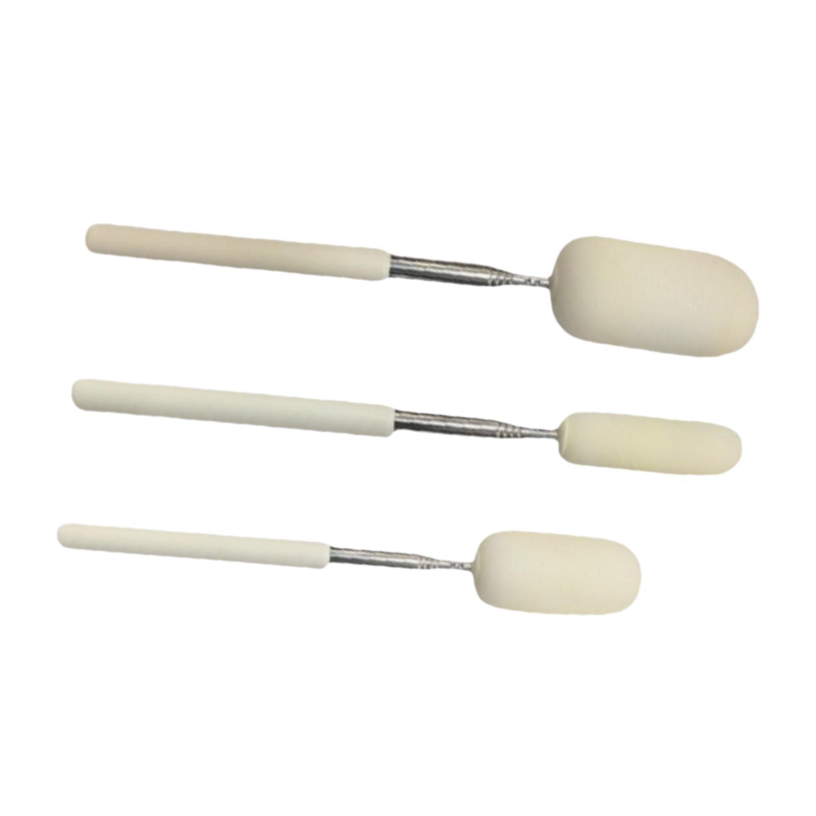 Magideal - Varillas De Esponja Telescópicas, Accesorios De Varillas De Esponja, Se Extiende Hasta 70Cm, Eliminación De Agua, Herramientas De Modelado De Cerámica Blanco