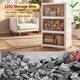 thumbnail image 3 of Gabinete de almacenamiento apilable LDQ de 3 niveles y 69 qt con tapas y ruedas, 3 of 3