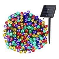 Irm - Luces 100 Led Guirnalda Solar Colores 20 Metros Decoración