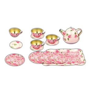 Total E-Commerce - Juguete Juego De Te Tacitas Tetera Accesorios Rosado Infantil