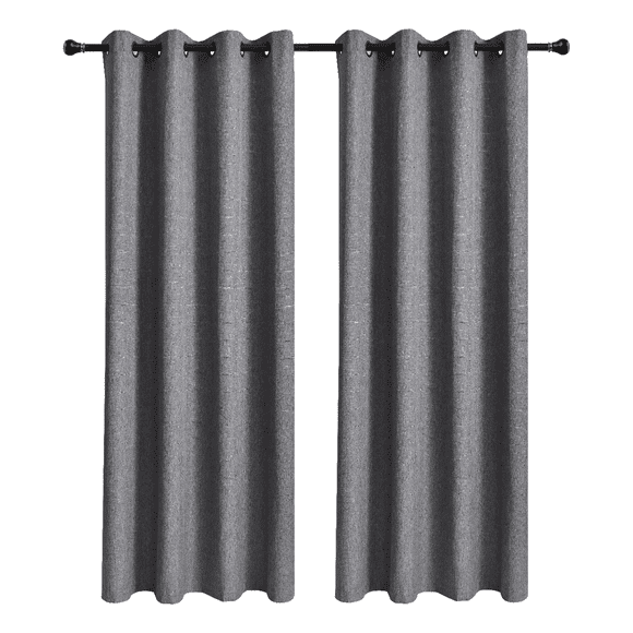 Cortinas Belug Bumbu Liso Hogar 2 Panos 140x220 Cm Gris