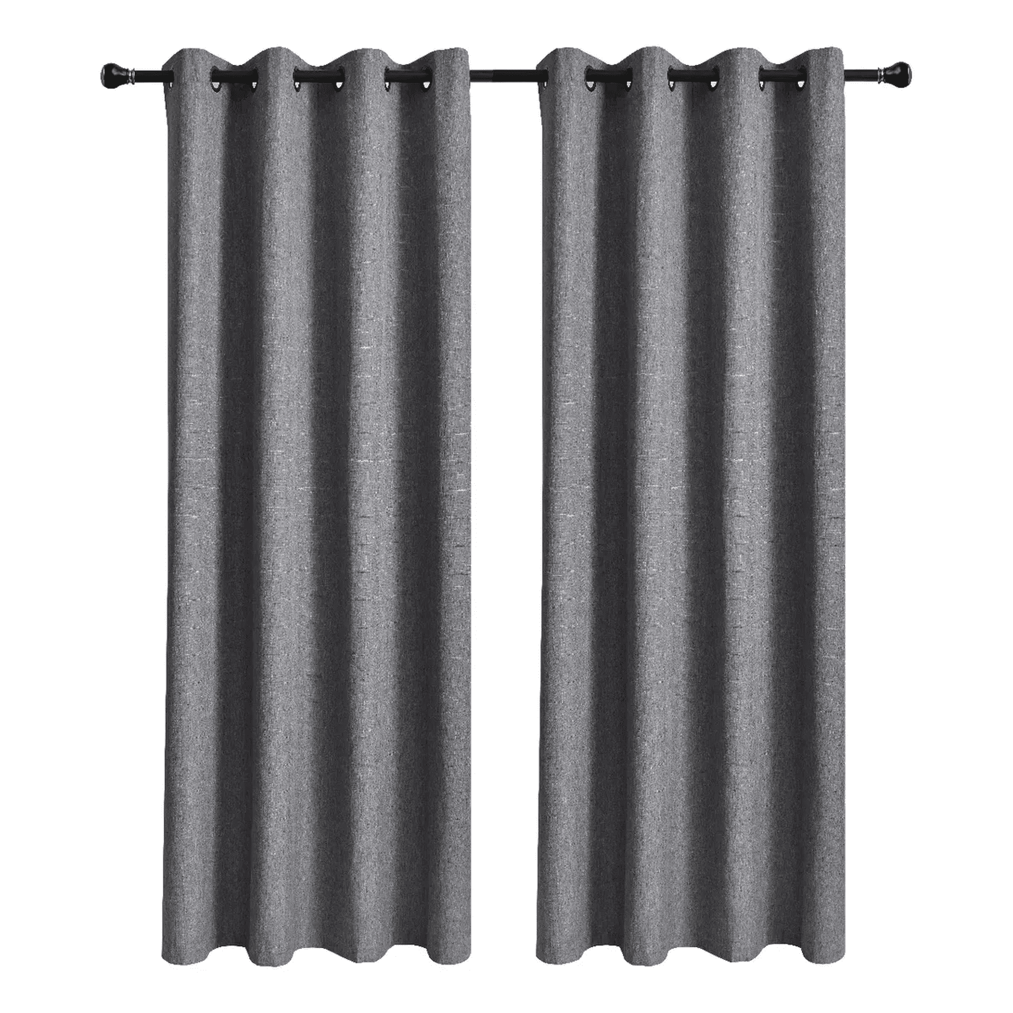 Cortinas Belug Bumbu Liso Hogar 2 Panos 140x220 Cm Gris