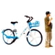 thumbnail image 1 of 1/64 Personas Peque?as Con Bicicleta Micro Paisaje Camino Ni?os Juguetes Decoración Azul, 1 of 5