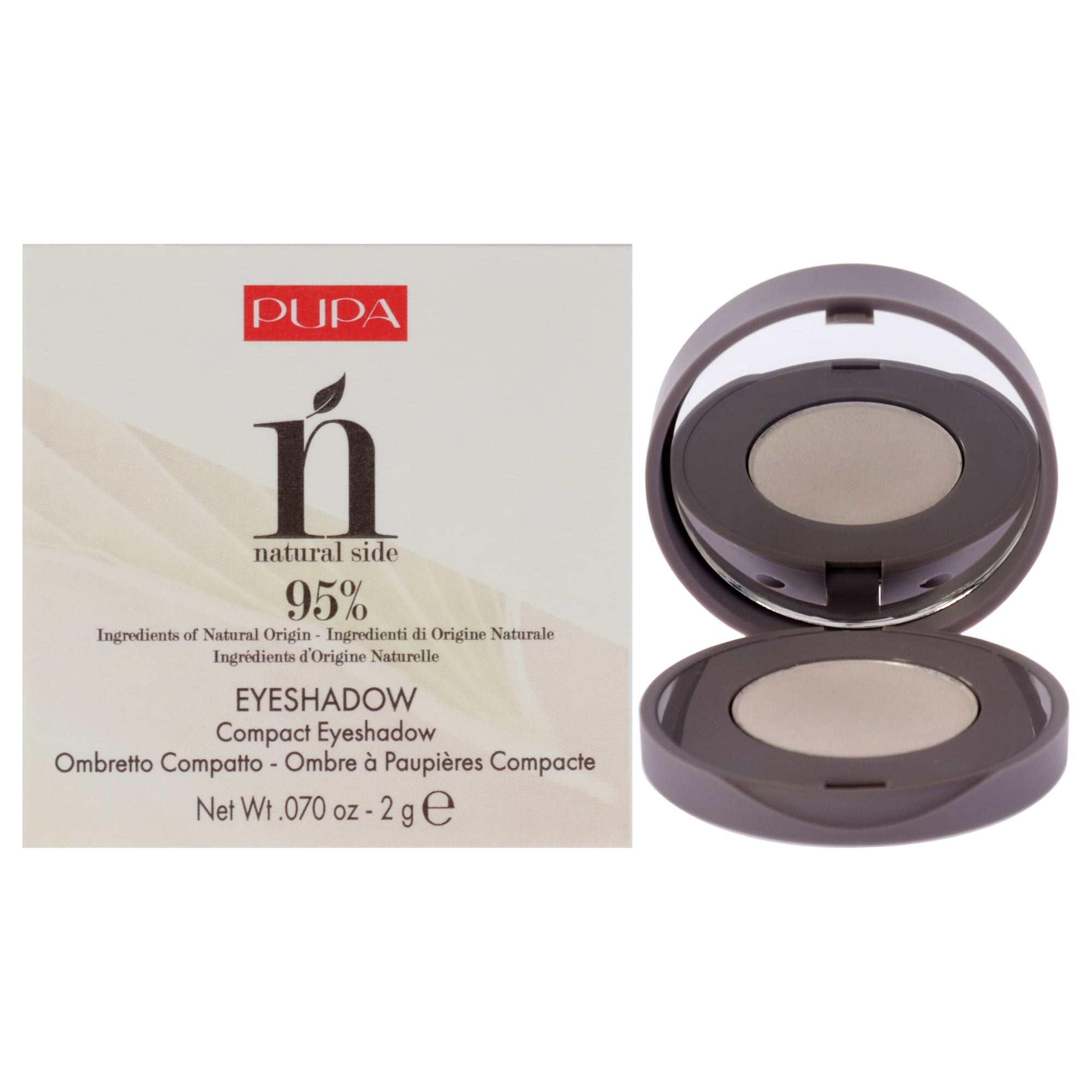 Pupa Milano - Sombra De Ojos Compacta Lateral Natural - Blanco Sedoso De Para - Sombra De Ojos