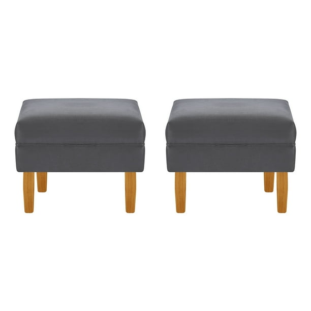 Set Pouf Sky 1c Felpa 04 Gris