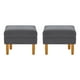 thumbnail image 1 of Set Pouf Sky 1c Felpa 04 Gris, 1 of 4