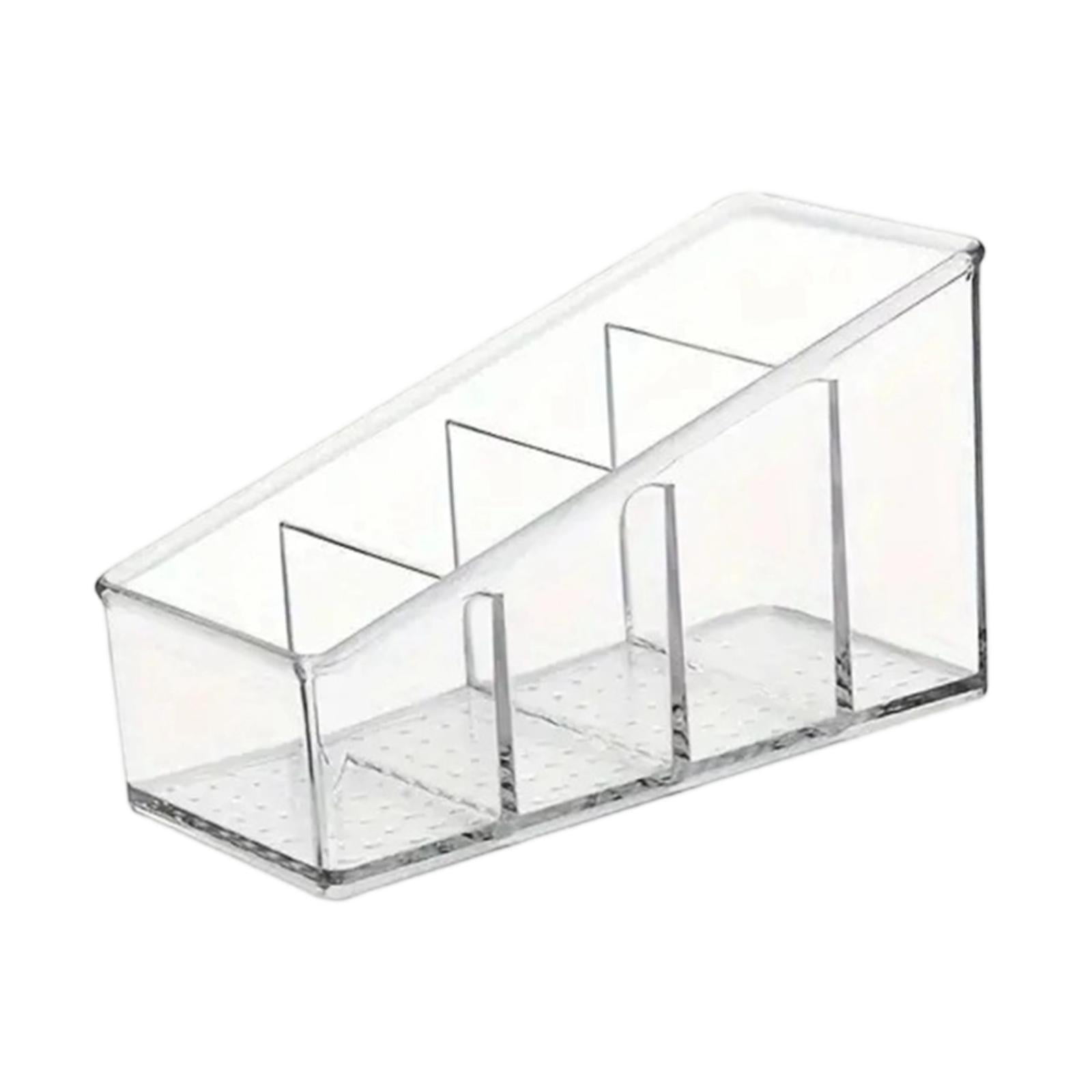 Bothyi - Organizador De Escritorio Transparente Con 4 Compartimentos, Resistente, Para Cápsulas De Café (15 X 8,8 X 7 Cm)