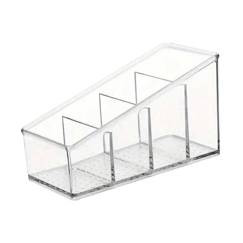 Bothyi - Organizador De Escritorio Transparente Con 4 Compartimentos, Resistente, Para Cápsulas De Café (15 X 8,8 X 7 Cm)