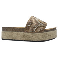 Sandalia De Mujer De Color Beige Casual Chalada Stork-11