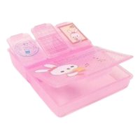 Genérico - Set 6 Pastillero Mini Caja Animado Rosa Portatil Lau