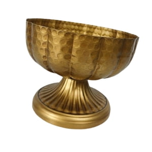 Bothyi - Maceta De Urna Clásica Europea Rústica Para Cafetería, Boda, Oficina, 20 Cm De Profundidad, Color Dorado