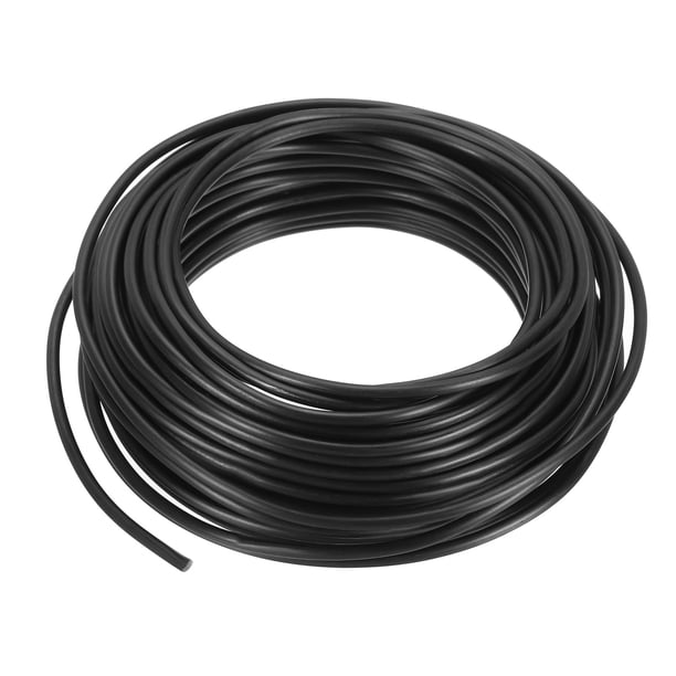 Uxcell Alambre de Entrenamiento para Bonsái, Tallos de Alambre Floral de Aluminio Anodizado para Fijación de Ramas de Jardinería Negro 3mm x 41ft