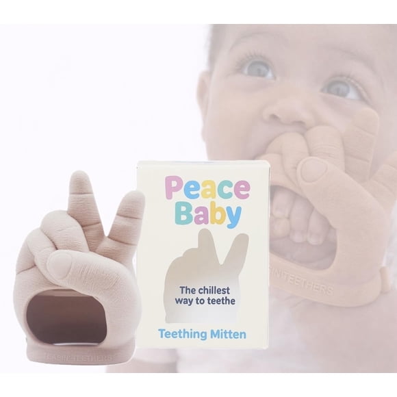 Mordedor Peace Baby De Silicona En Forma De Manopla