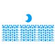 thumbnail image 2 of brillar en las estrellas oscuras - pegatina brillante # azul 138 estrellas, 66 puntos, 1 luna, 2 of 5