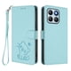thumbnail image 1 of Honor X8B 4G Funda Billetera con Estampado de Gato, Verde Claro, 1 of 6
