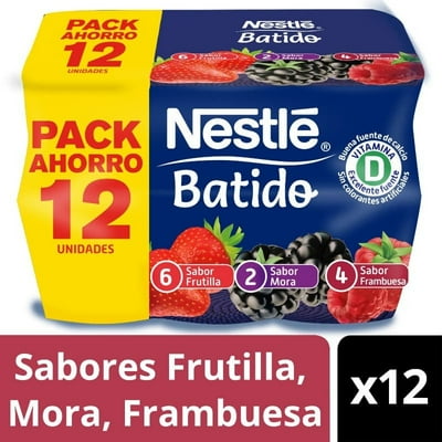 Yoghurt Batido Sabor Mix Berries Multipack Pote 12 Un X 115 G Nestlé