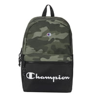 Mochila Champion Manuscript Unisex Para Adultos, Camuflaje Verde Cuadriculado
