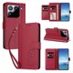 thumbnail image 2 of Funda Cartera Trébol para Xiaomi 15 Pro con Ranuras Tarjetas y Carga Inalámbrica Rojo, 2 of 6