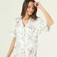 thumbnail image 2 of Camisola de Dormir Sport Manga Corta Blanco Flor, 2 of 5