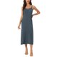 thumbnail image 2 of INSPIRE CHIC Vestido de Noche de Mujer de Rayón Suave sin Mangas con Tirantes Finos y Cuello Redondo para Primavera Verano Talla L Gris Oscuro, 2 of 6