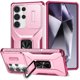 thumbnail image 1 of Funda Armada para Samsung Galaxy S25 Ultra con Tapa Deslizante y Soporte Magnético Giratorio Rosa, 1 of 5