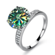 thumbnail image 4 of Anillos de Compromiso de Moissanita de 5 Uds para Mujer Color D Anillo de Boda de Moissanita Diamante Plata Esterlina 925 Corte Redondo Anillos de Diamante Amarillo/azul/rosa con Certificado, 4 of 9