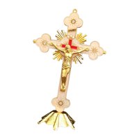 Bothyi - Crucifijo De Pie, Estatua De La Cruz De Jesús, Cruz De Mesa Para La Decoración Del Hogar De La Capilla Del Altar