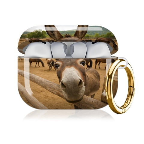 Qqkvfng - Funda Airpod Pro 3 (2025) - Burro Con Mosquetón