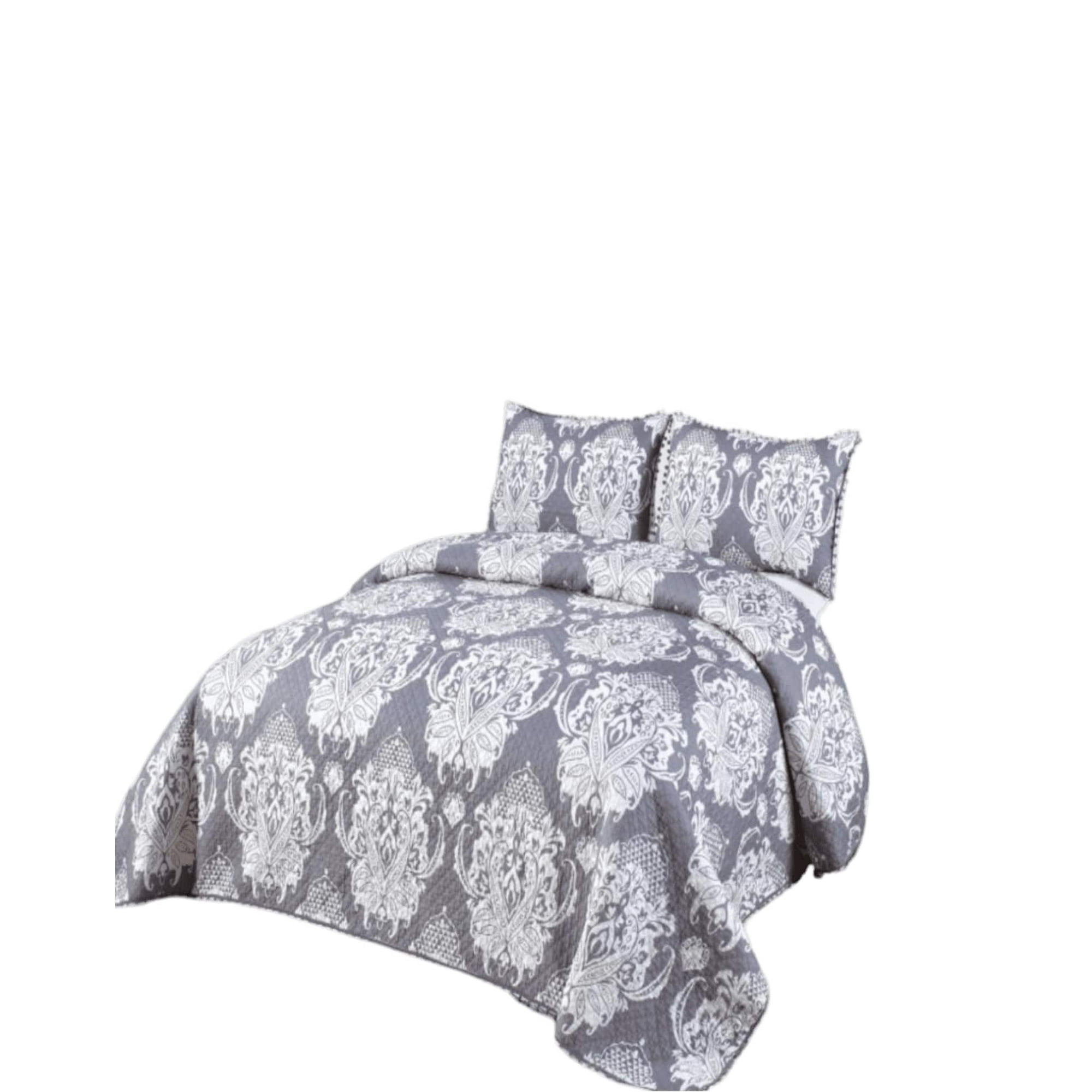 Todo Para El Hogar - Cubrecama Ligero De Verano Con Pompones - Elegantes 2p