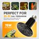thumbnail image 5 of Lámpara de calor para reptiles HealSmart con emisor de calor de cerámica de 75 W, paquete de 2, 5 of 6