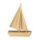 thumbnail image 4 of Estatuilla de barco de vela de estilo nórdico, colección de adornos creativos, estatua de barco de vela de resina para escritorio, comedor, decoración Dorado, 4 of 5