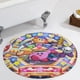 thumbnail image 5 of Alfombra Redonda de Felpa Coral Kirby Star Desmarcar 60cm, 5 of 6