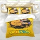 thumbnail image 5 of CatDog Conjunto de sábanas temático, trío de piezas, cómodo y amigable con la piel, diseño único, regalo de decoración para el hogar para familiares, amigos y fans,140cm *210cm, 5 of 6