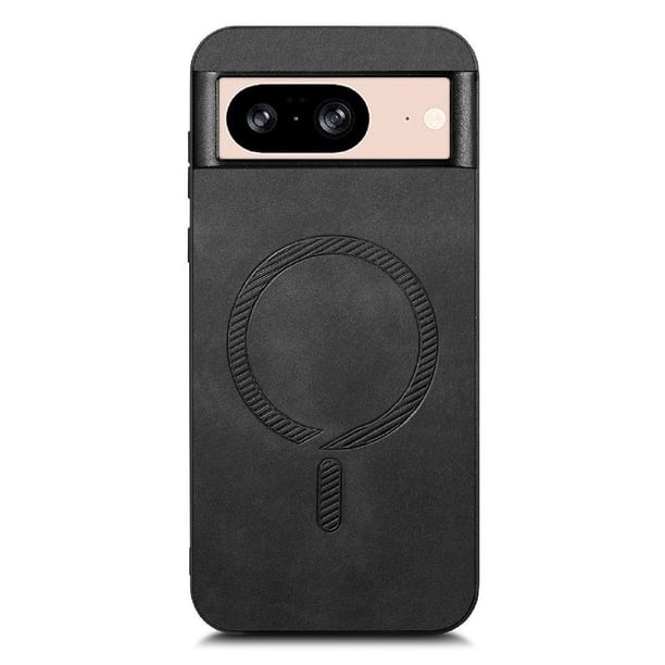 Magnetic Slim Case for Google Pixel 8 with Camera Guard & Anti-Scratch Back Black