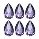 thumbnail image 1 of Uxcell K9 Colgantes de Lágrima de Cristal Cuentas Ovaladas, Paquete de 6 Prismas de Candelabro de 38mm Partes de Cuentas Colgantes para Lámpara de Bricolaje, 1 of 7